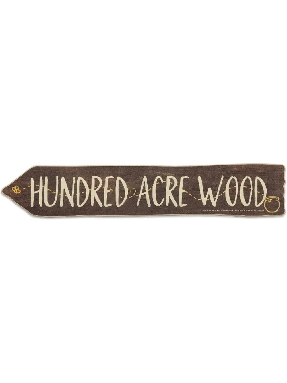 Cute Winnie the Pooh Wall Decor | Classic Hundred Acre Wood Arrow Art for